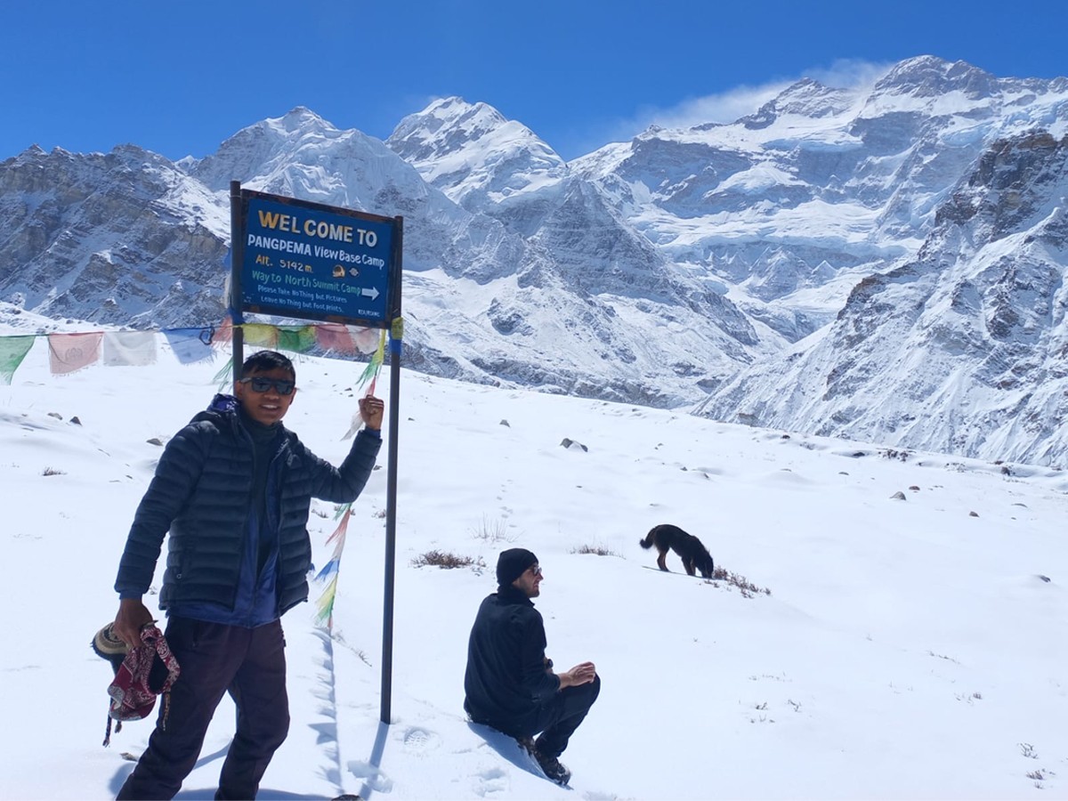 At Pangpema Base Camp (5143 m)